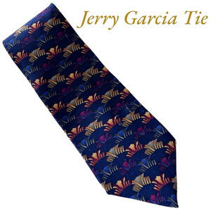 Jerry Garcia Necktie One Size Blue Navy Multicolor